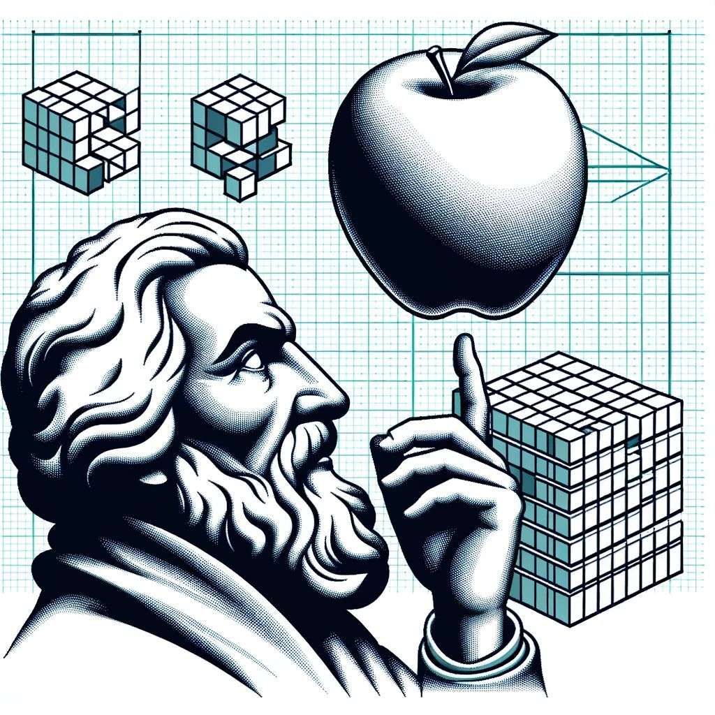 the discovery of gravity, early 3D computer art